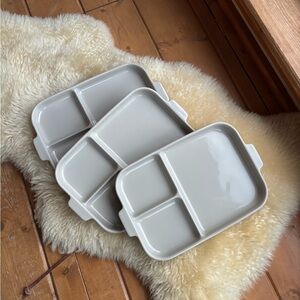 Muji Divided Stoneware Plates